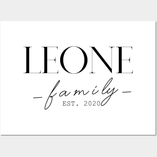 Leone Family EST. 2020, Surname, Leone Posters and Art